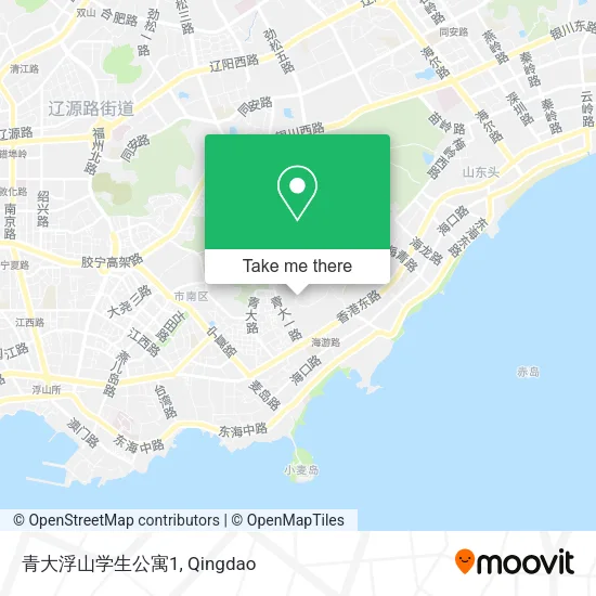 青大浮山学生公寓1 map