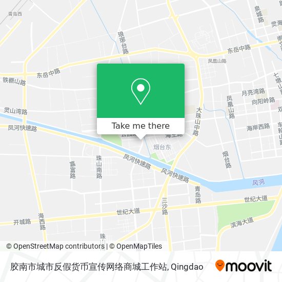 胶南市城市反假货币宣传网络商城工作站 map