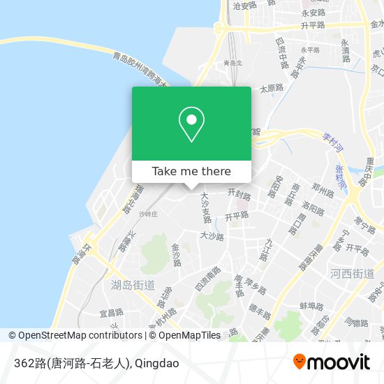 362路(唐河路-石老人) map
