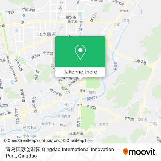 青岛国际创新园 Qingdao International Innovation Park map