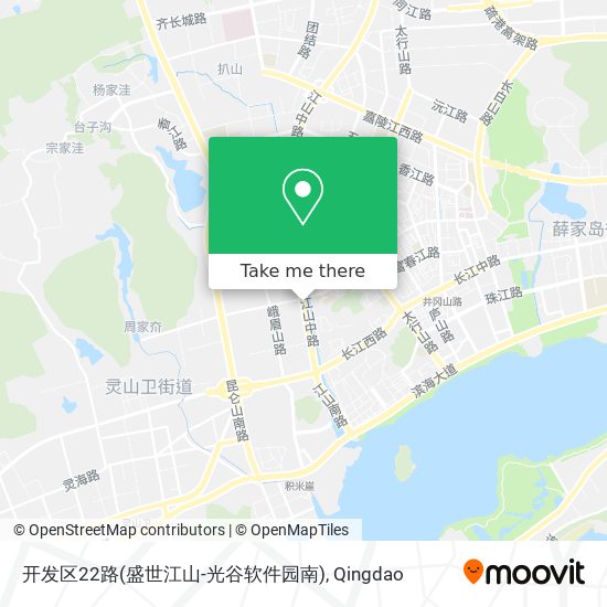 开发区22路(盛世江山-光谷软件园南) map