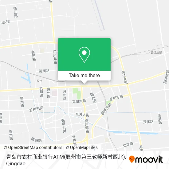 青岛市农村商业银行ATM(胶州市第三教师新村西北) map