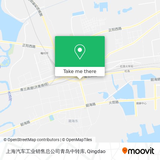 上海汽车工业销售总公司青岛中转库 map