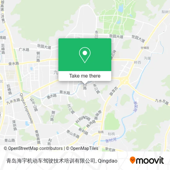 青岛海宇机动车驾驶技术培训有限公司 map