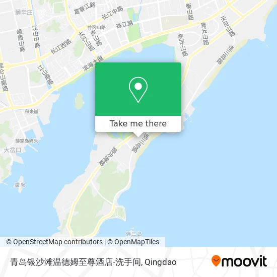 青岛银沙滩温德姆至尊酒店-洗手间 map