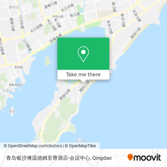青岛银沙滩温德姆至尊酒店-会议中心 map