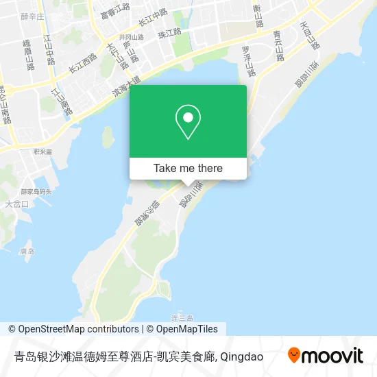 青岛银沙滩温德姆至尊酒店-凯宾美食廊 map