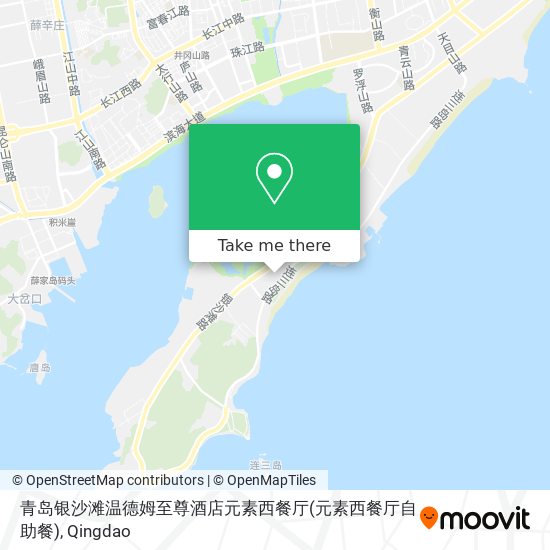 青岛银沙滩温德姆至尊酒店元素西餐厅(元素西餐厅自助餐) map