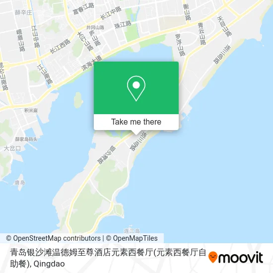 青岛银沙滩温德姆至尊酒店元素西餐厅(元素西餐厅自助餐) map