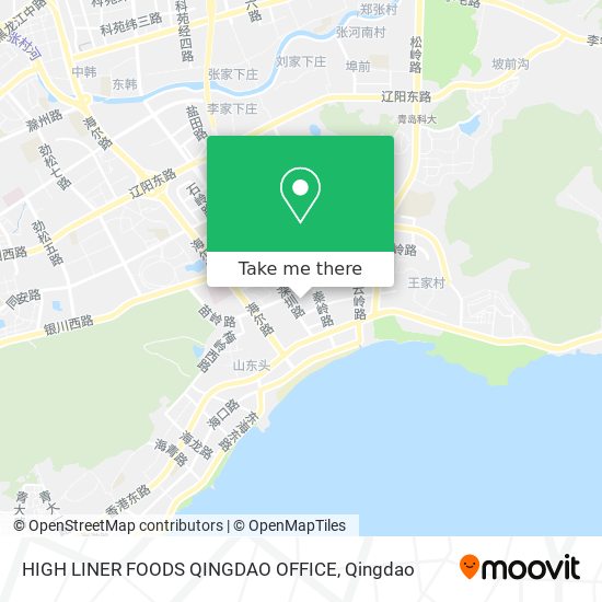HIGH LINER FOODS QINGDAO OFFICE map