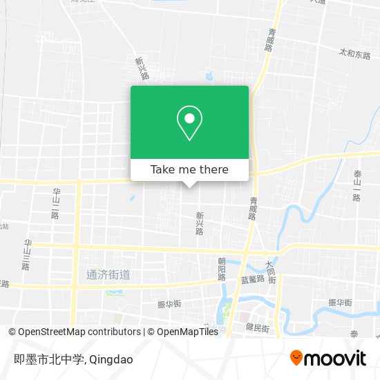 即墨市北中学 map