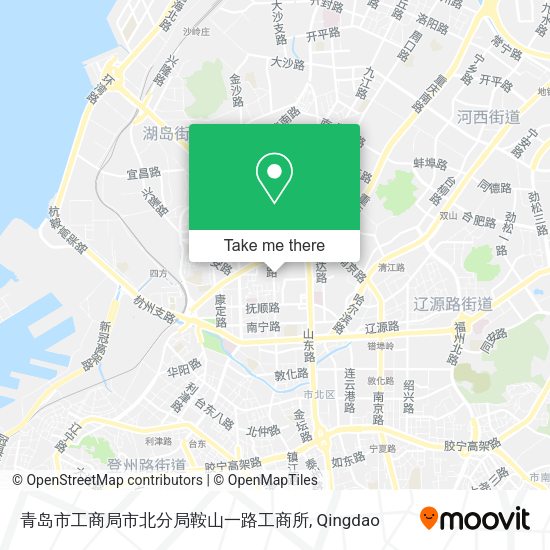 青岛市工商局市北分局鞍山一路工商所 map