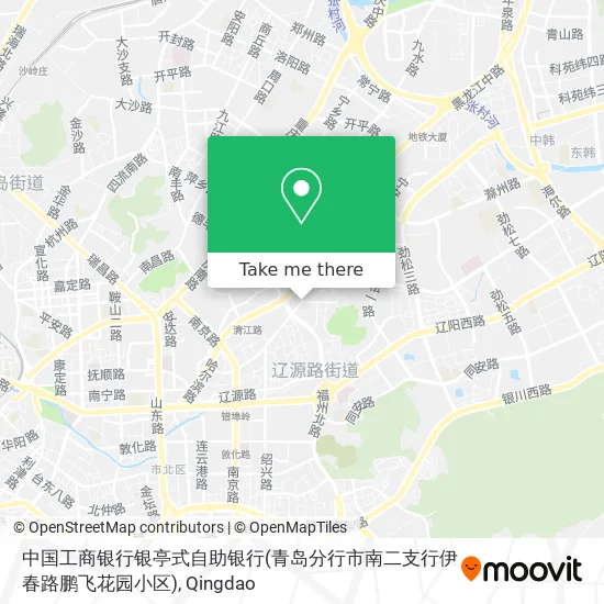 中国工商银行银亭式自助银行(青岛分行市南二支行伊春路鹏飞花园小区) map