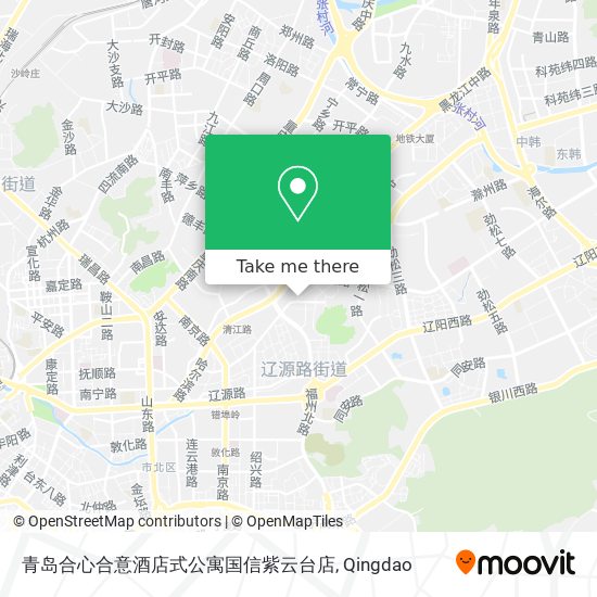 青岛合心合意酒店式公寓国信紫云台店 map