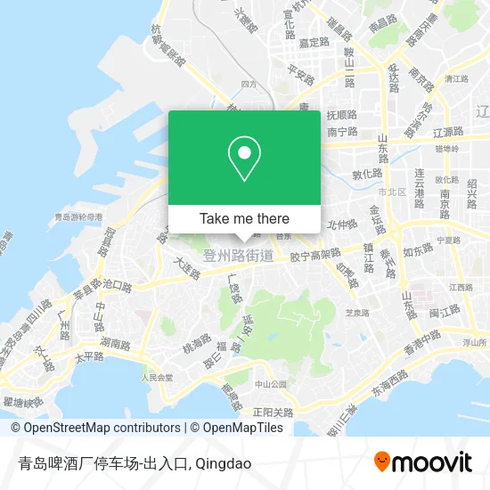 青岛啤酒厂停车场-出入口 map