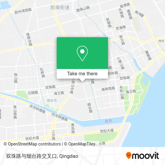 双珠路与烟台路交叉口 map