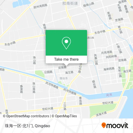 珠海一区-北1门 map