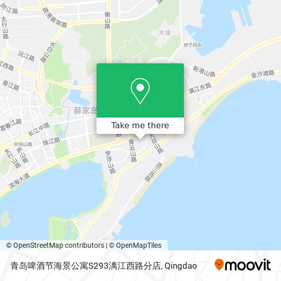 青岛啤酒节海景公寓S293漓江西路分店 map
