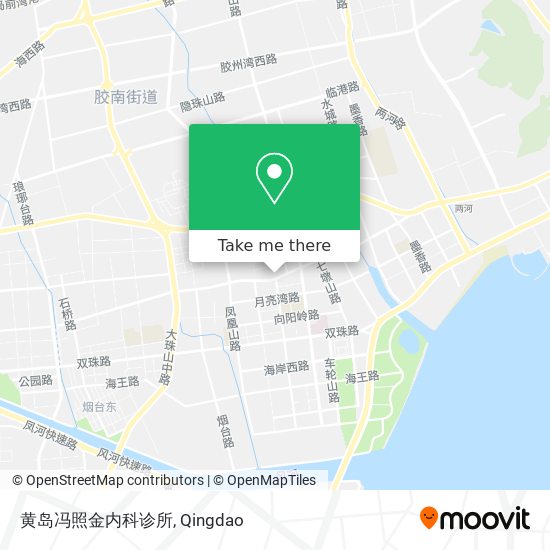 黄岛冯照金内科诊所 map