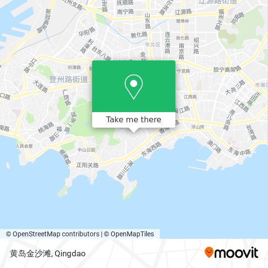 黄岛金沙滩 map