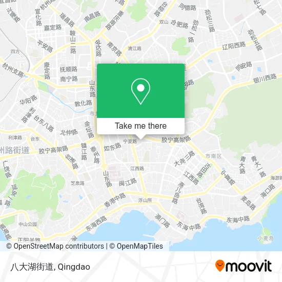 八大湖街道 map