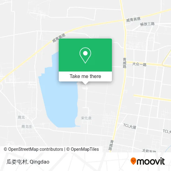 瓜娄屯村 map