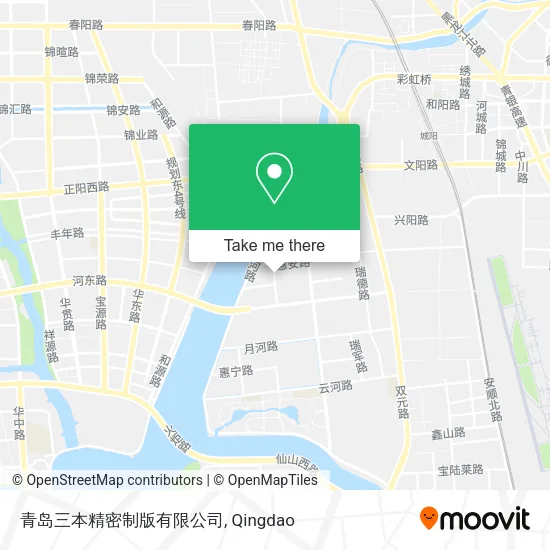 青岛三本精密制版有限公司 map