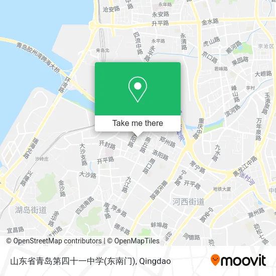 山东省青岛第四十一中学(东南门) map