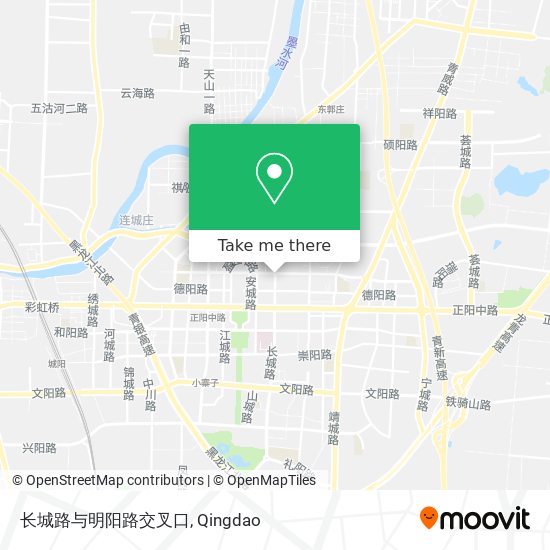长城路与明阳路交叉口 map