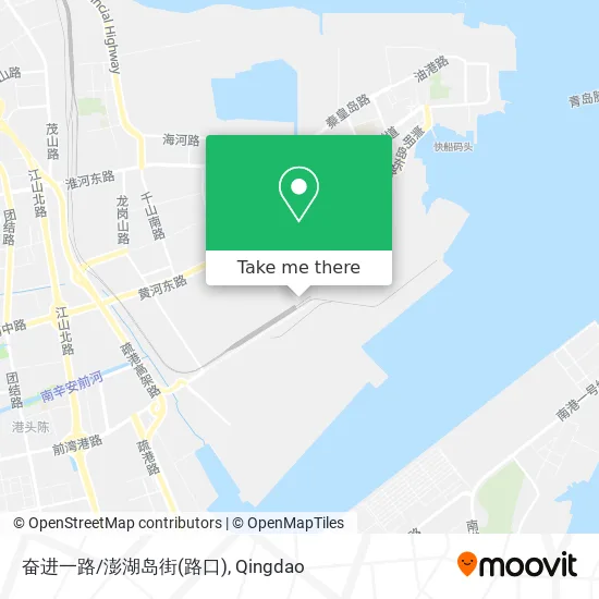 奋进一路/澎湖岛街(路口) map