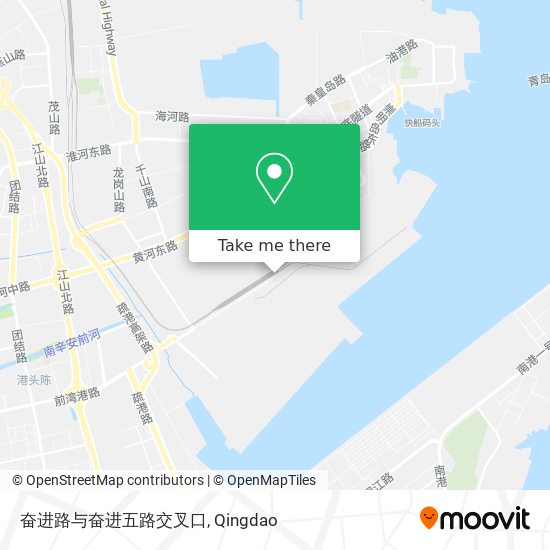 奋进路与奋进五路交叉口 map