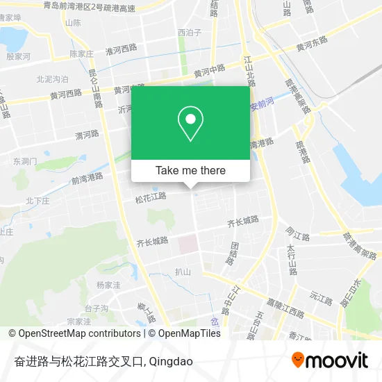 奋进路与松花江路交叉口 map