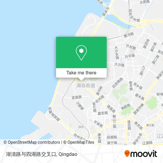 湖清路与四湖路交叉口 map