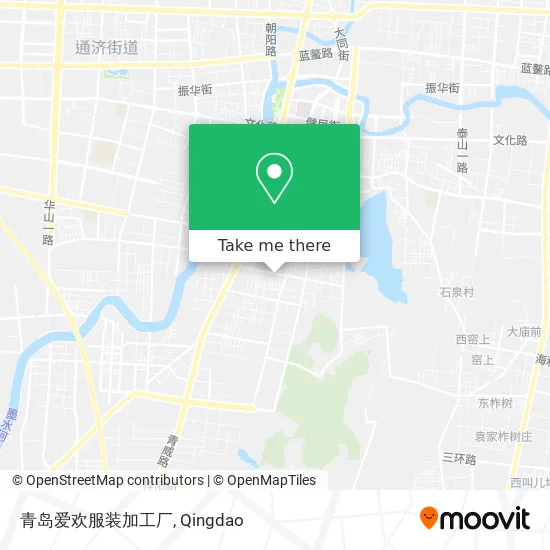 青岛爱欢服装加工厂 map