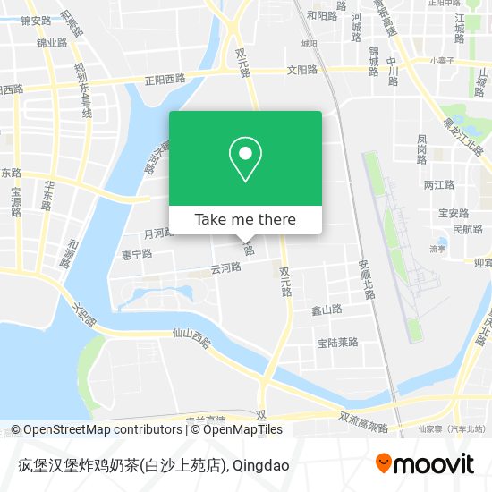 疯堡汉堡炸鸡奶茶(白沙上苑店) map