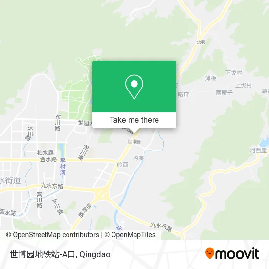 世博园地铁站-A口 map