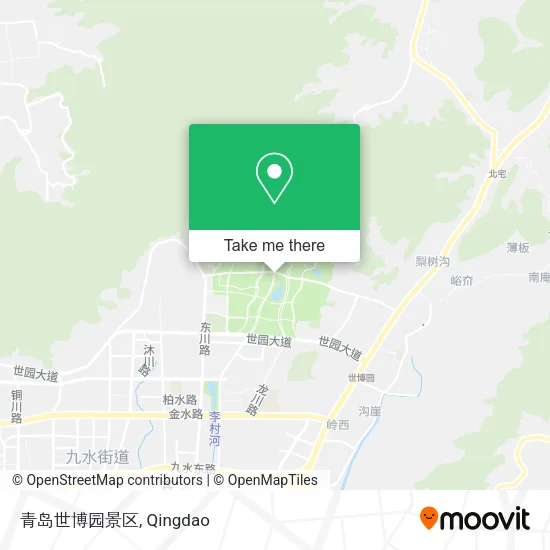 青岛世博园景区 map
