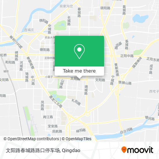 文阳路春城路路口停车场 map