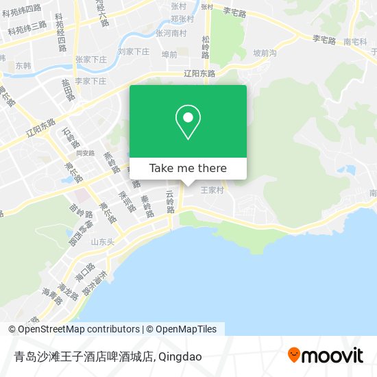 青岛沙滩王子酒店啤酒城店 map