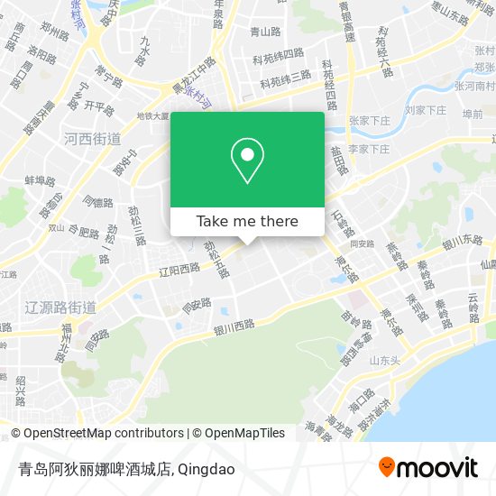 青岛阿狄丽娜啤酒城店 map