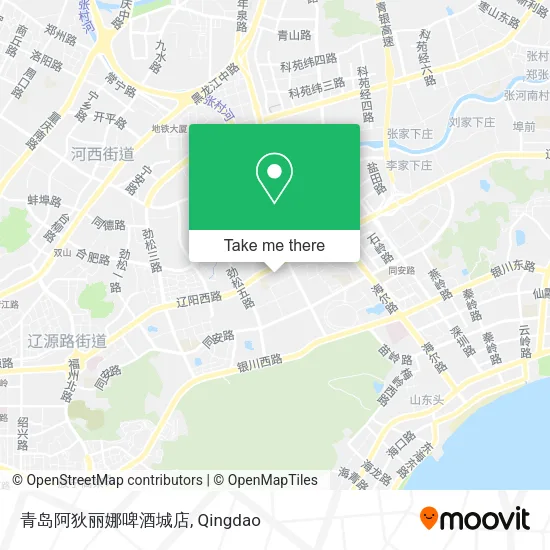 青岛阿狄丽娜啤酒城店 map