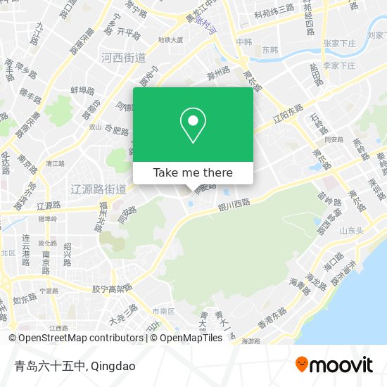 青岛六十五中 map
