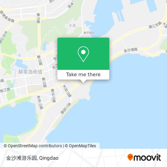 金沙滩游乐园 map