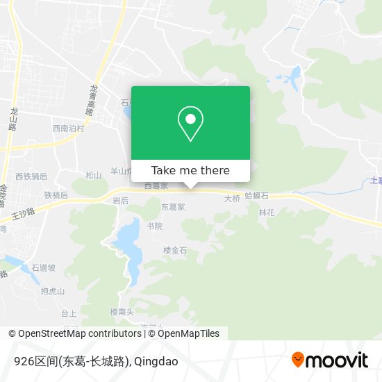 926区间(东葛-长城路) map