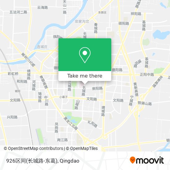 926区间(长城路-东葛) map
