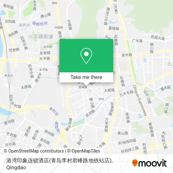 港湾印象连锁酒店(青岛李村君峰路地铁站店) map