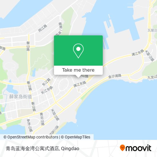 青岛蓝海金湾公寓式酒店 map