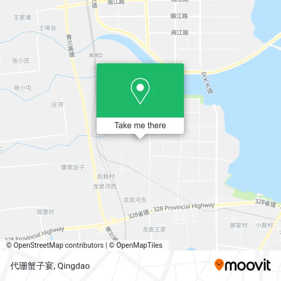 代珊蟹子宴 map