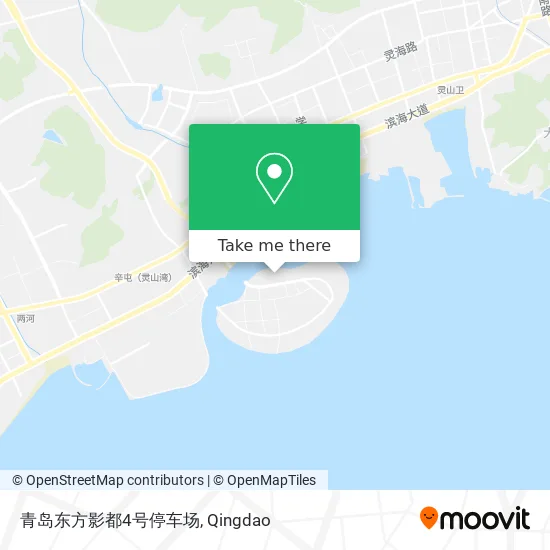 青岛东方影都4号停车场 map