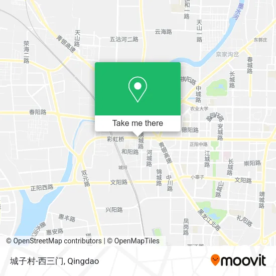城子村-西三门 map